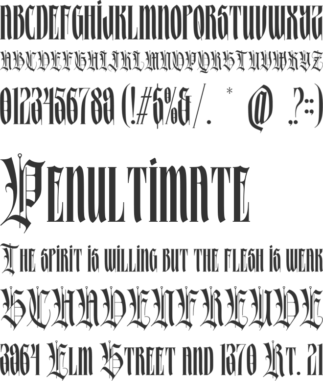 Anakfonta font preview