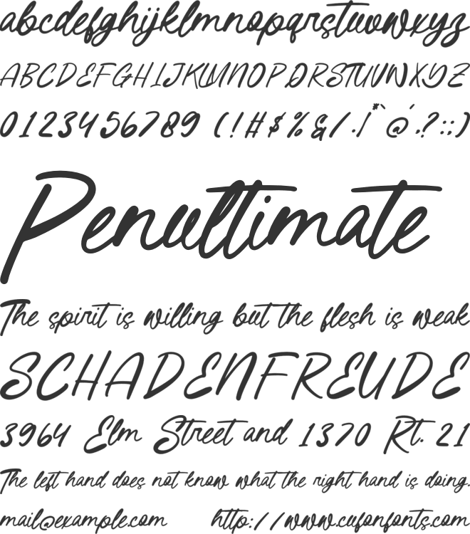Blasting font preview