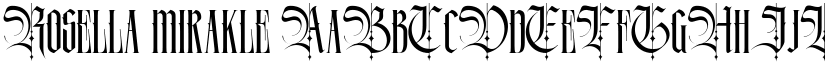 Rosella mirakle font download