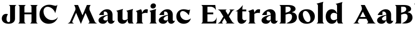 JHC Mauriac font download