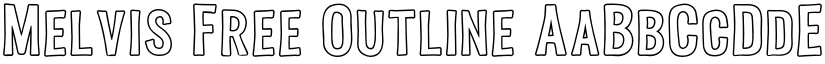 Melvis Free Outline font