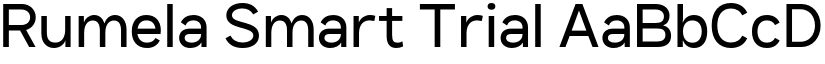Rumela Smart Trial font