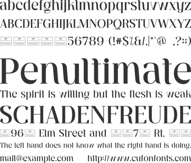 Ventura Free font preview