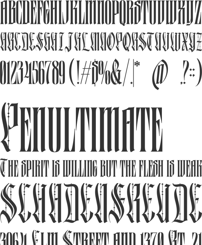 Black Letterfly font preview