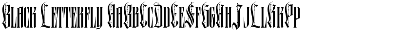 Black Letterfly font download