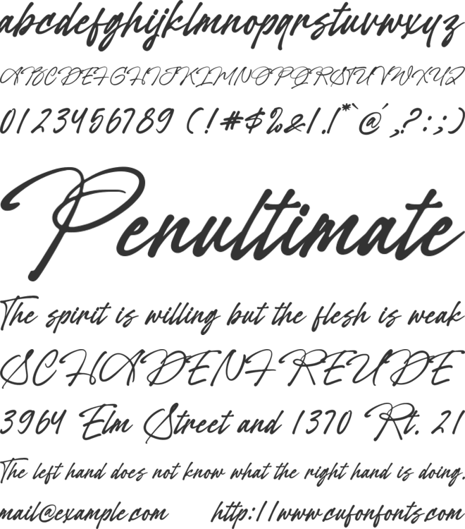 Welcrast font preview