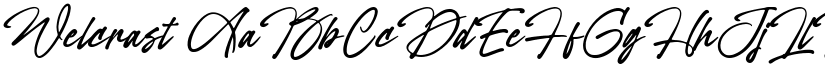 Welcrast font
