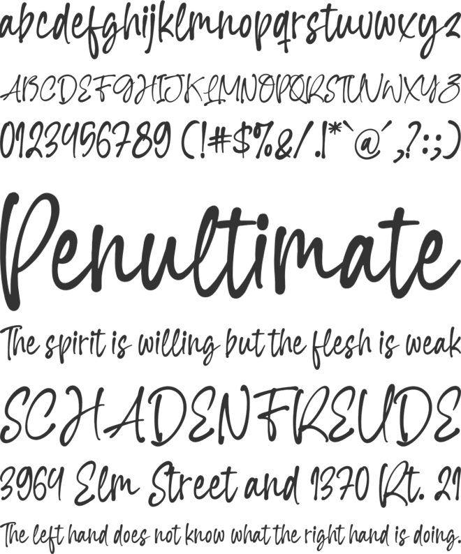 Soul Dalsy font preview