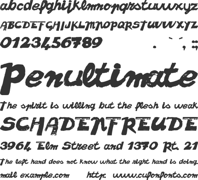 Niagara font preview