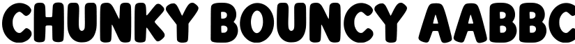 Chunky Bouncy font download