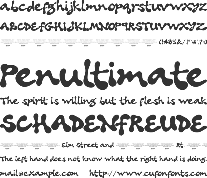 Konja font preview