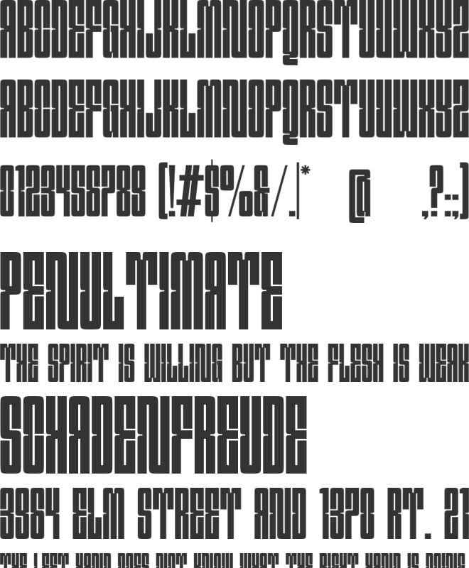 Dreamscape font preview