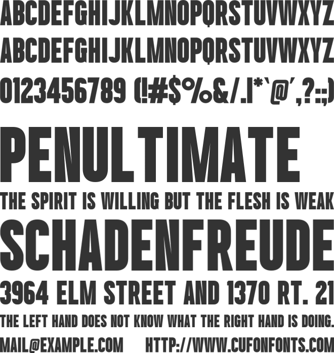 Ultra Player font preview
