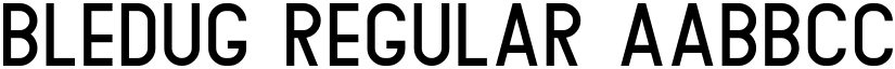 Bledug Regular font