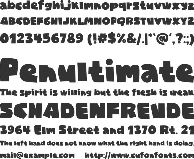 Creta Kuda font preview