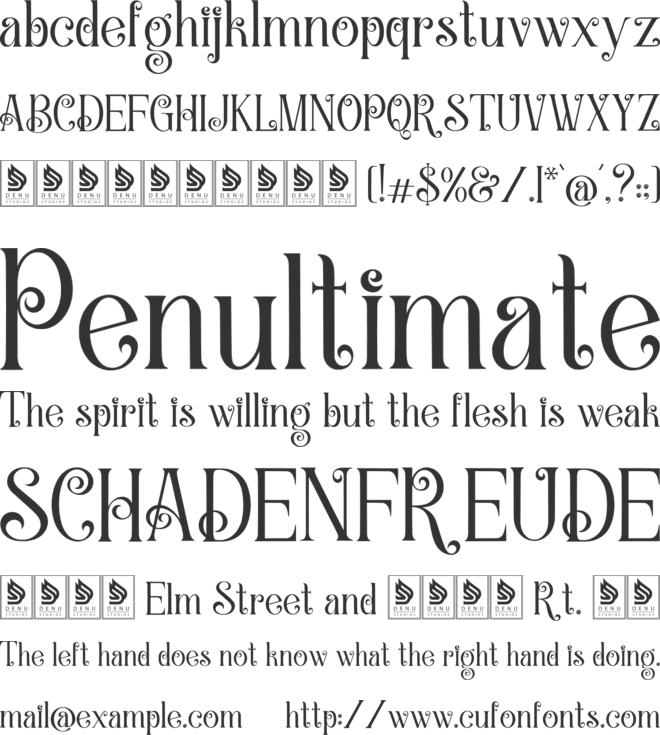 Arloyn Courley font preview