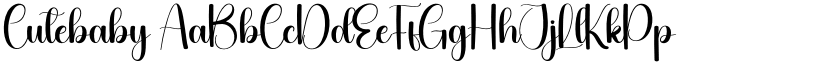 Cutebaby font