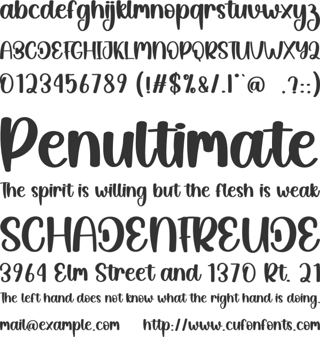 Chicken Grilled font preview