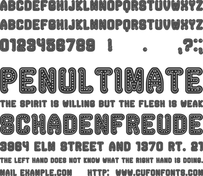 Rockefeller font preview