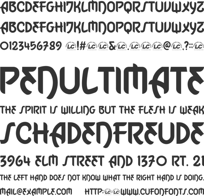 Tanjiro font preview