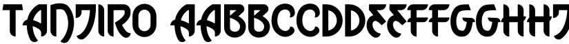 Tanjiro font