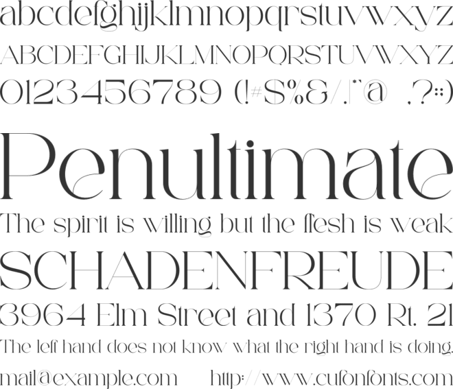 Saroe font preview