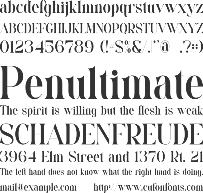 Acheri font preview