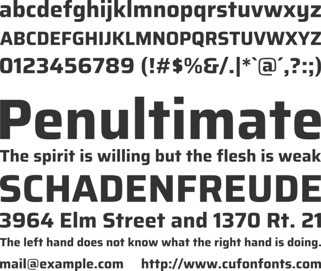 Sarah font preview