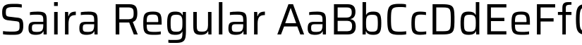Saira Regular font