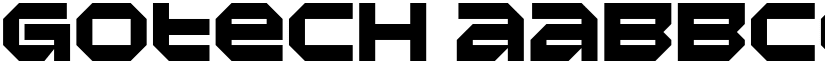 Gotech font download