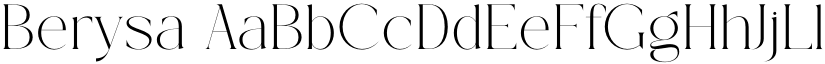 Berysa font