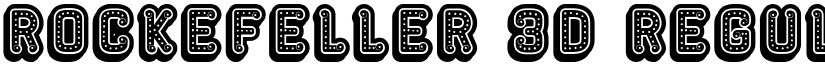 Rockefeller 3D Regular font