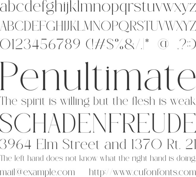 Classo font preview