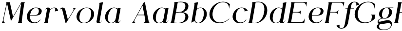 Mervola font
