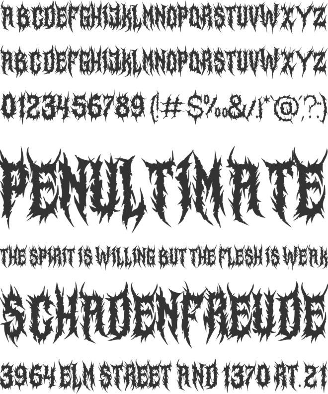 Santone font preview