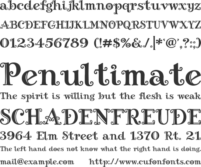 Fairy Mesova font preview
