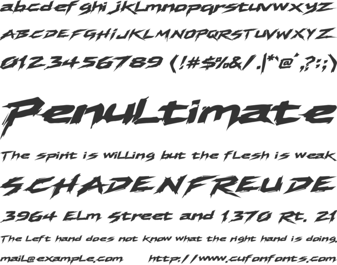 Roguepunk font preview