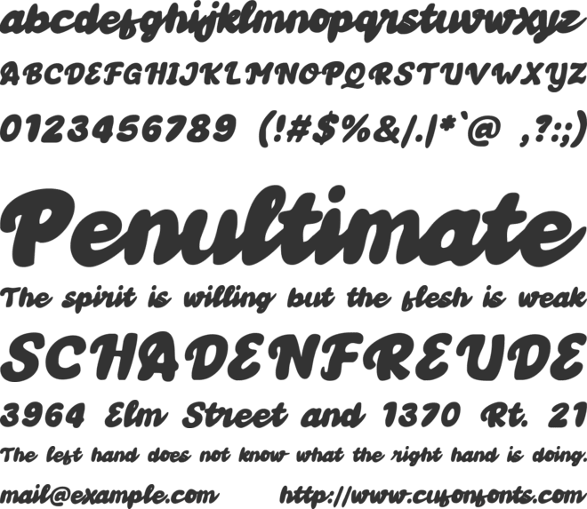 Retro Parade font preview