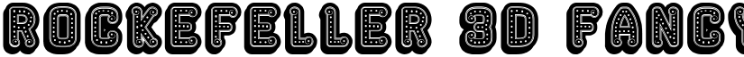 Rockefeller 3D Fancy Regular font