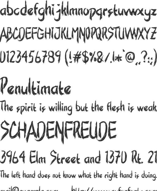Muneban font preview