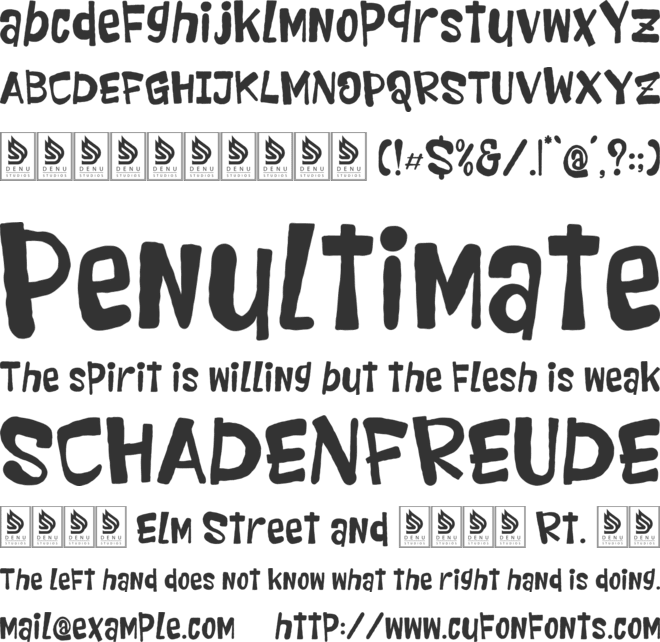 Kratzy Partay font preview