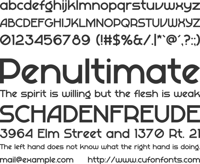 JAVALOCA font preview