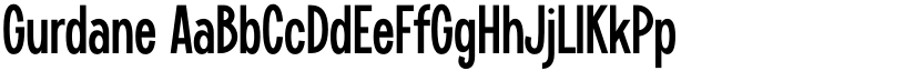 Gurdane font