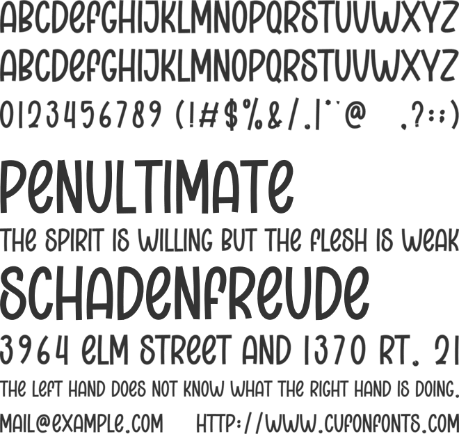 Family Party font preview