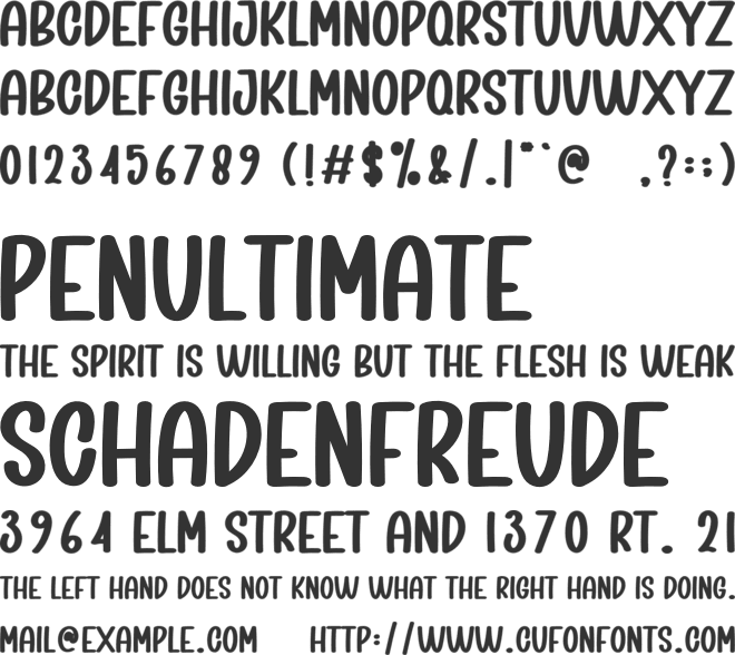 Baby Boy font preview