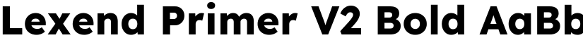 Lexend Primer V2 Bold font