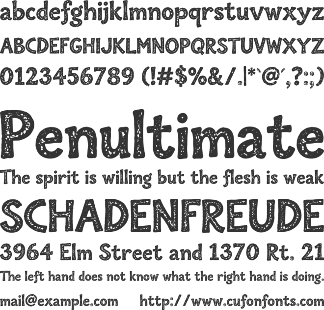 Gritty Bellano Personal Use font preview