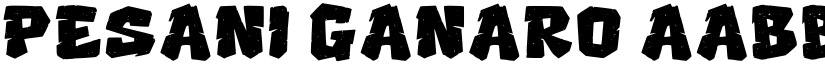 Pesani Ganaro font download