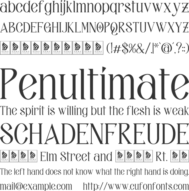 Firorah font preview