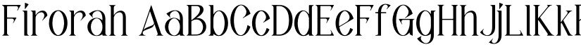 Firorah font